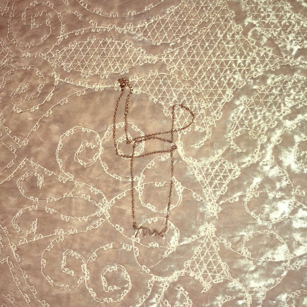Rose gold “Mrs” necklace
